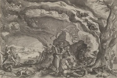 Hexen bereiten sich auf den Sabbat vor, ca. 1610