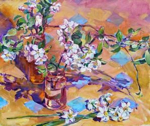 Frühlingsblüten und Narzissen