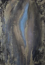 Tiefblauer Goldfluss