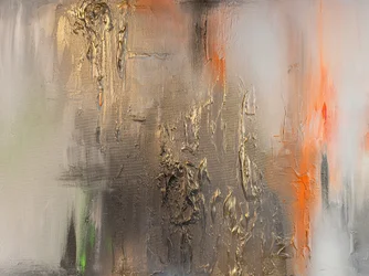 Dynamisches Gold-Orange-Abstrakt