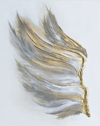 Eleganter goldener Flügel