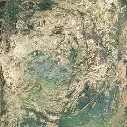 Goldener grüner Fluss