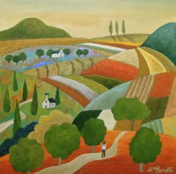 Bunte Toskanische Landschaft