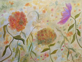 Träumende Gartenblüten