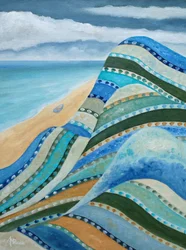 Gelassene Strandmuster