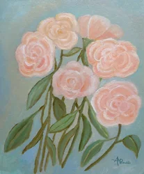 Zarte rosa Rosen
