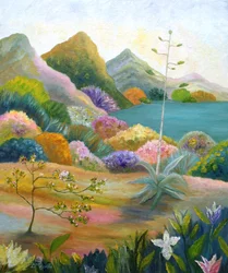 Lebendige Wüstenlandschaft