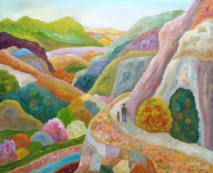 Lebhafte Talreise