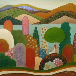 Lebendige Verspielte Landschaft