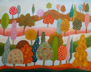 Verspielte Baumlandschaft