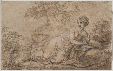 Eine Dichterin, möglicherweise Sappho