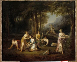 Pluto entführt Proserpina Gemälde von Angelica Kauffman (1740-1807) 18. Jahrhundert. Tours Museum der Schönen Künste