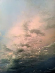 Stürmischer rosa Himmel