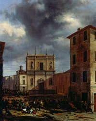 Die zehn Tage von Brescia, von Angelo Inganni