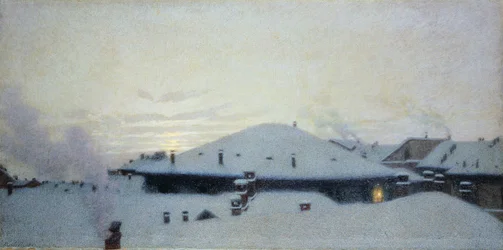 Dächer im Schnee