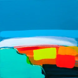 Lime und Rote Landschaft, 2017
