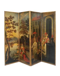 Vierfacher doppelseitiger Bildschirm, ca. 1700