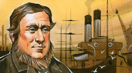 David Davies, der die Docks in Barry plante
