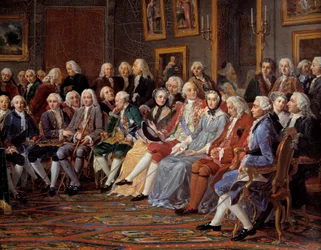 Der Salon von Madame Geoffrin, Detail