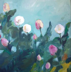 Blühende Gartenblumen