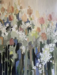Pastell-Gartenblüten