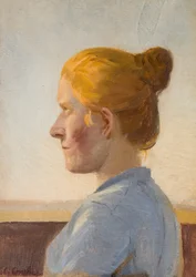 Ein junges Mädchen aus Skagen