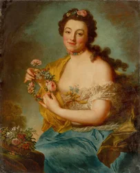 Selbstporträt als Flora, ca. 1766