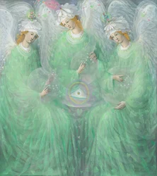 Die Offenbarungen des Frühlings (Diptychon), linkes Panel, 2012