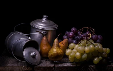 Rustikales Obst Stillleben