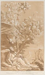 Tod des Heiligen Franz Xaver, um 1729