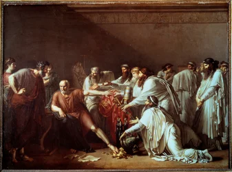 Hippokrates lehnt die Geschenke des Artaxerxes ab. Der griechische Arzt Hippokrates „der Große“ oder Hippokrates von Kos (460-370 v. Chr.) weigert sich, Artaxerxes II. Mnemon, den König von Persien und Pharao von Ägypten, trotz der bedeutenden Geschenke