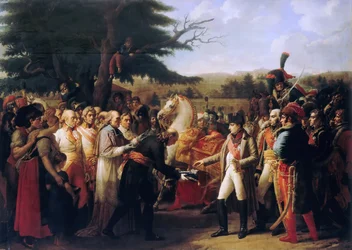 Napoleon Bonaparte empfängt im Schloss Schönbrunn die Schlüssel von Wien, 13. November 1805
