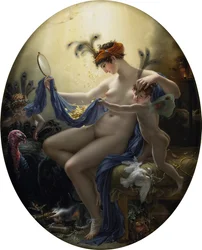 Danaë, Tochter des Acrisius. Porträt von Mlle. Lange als Danaë