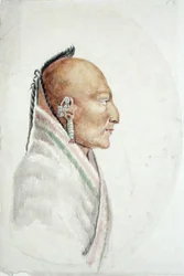 Cachasunghia, Häuptling der Kleinen Osage