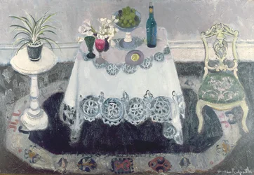 Graues und weißes Interieur
