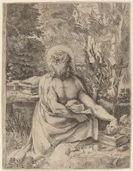 Der heilige Hieronymus in der Wildnis