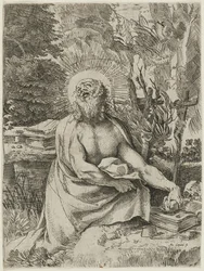Heiliger Hieronymus in der Wildnis, ca. 1591