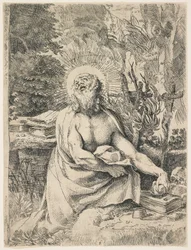 Heiliger Hieronymus in der Wildnis, ca. 1591