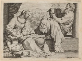 Die Heilige Familie mit Johannes dem Täufer