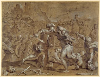 Die Schlacht zwischen den Römern und den Sabinern