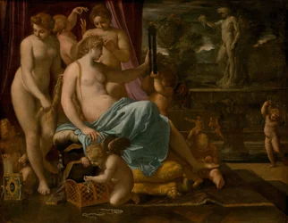 Venus von den Grazien geschmückt