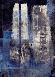 Tiefblaue Abstraktion