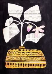 Gemusterte Vase Blüte
