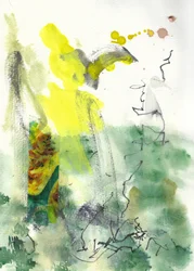 Serener Abstrakter Garten