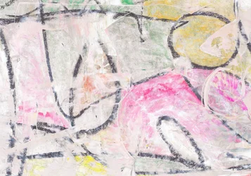 Lebendige Mixed-Media-Abstraktion