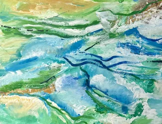 Abstrakter Flusslauf