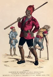Schornsteinfeger, Bauer und Bettler