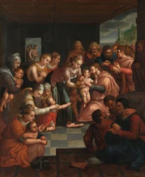 Christus segnet die Kinder, um 1570