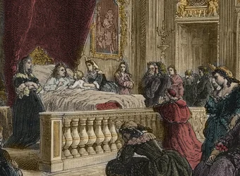 Tod von Ludwig XIV. in Versailles, 1. September
