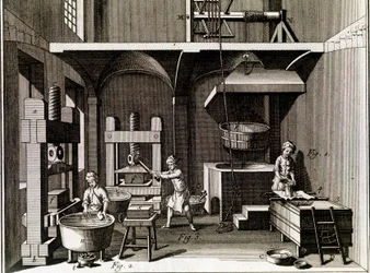 Gravur des 18. Jahrhunderts Private Sammlung